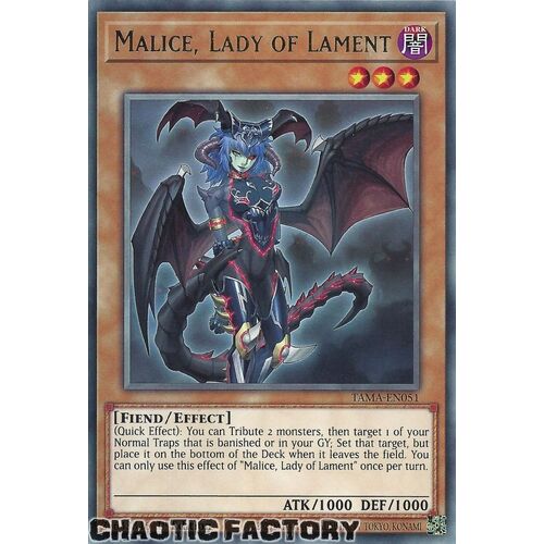TAMA-EN051 Malice, Lady of Lament Rare 1st Edition NM