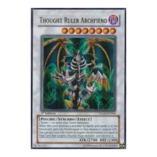 Thought Ruler Archfiend - TDGS-EN044 - Ultra Rare UNL Edition NM