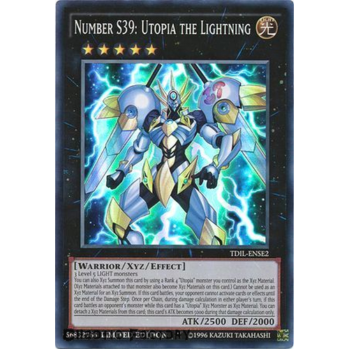 Number S39: Utopia the Lightning - TDIL-ENSE2 Super Rare Limited Edition