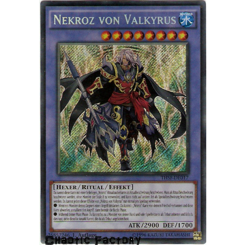 Nekroz of Valkyrus - THSF-DE017 - Secret Rare 1st Edition NM German