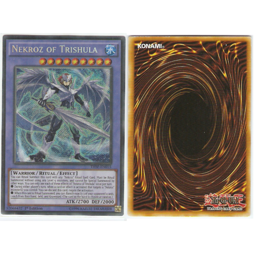 Yugioh Nekroz of Trishula THSF-EN015 Secret rare 1st Edition PL