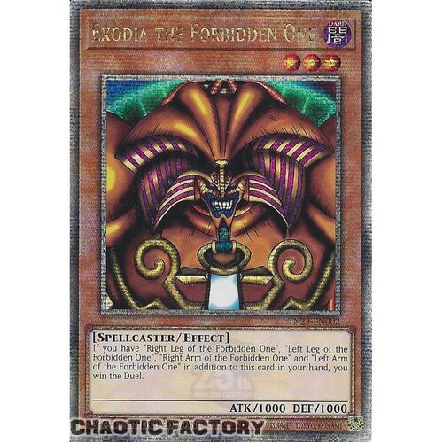TN23-EN002 Exodia the Forbidden One Quarter Century Secret Rare 1st Edition NM