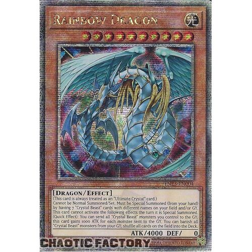TN23-EN004 Rainbow Dragon Quarter Century Secret Rare 1st Edition NM