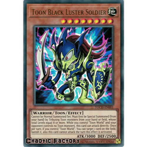 TOCH-EN001 Toon Black Luster Soldier Ultra Rare 1st Edition NM