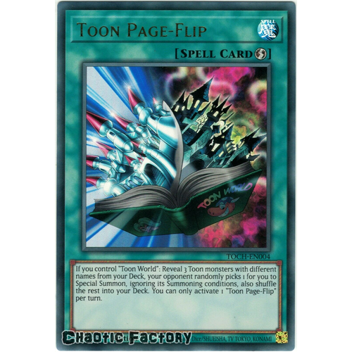 TOCH-EN004 Toon Page-Flip Ultra Rare Unlimited Edition NM