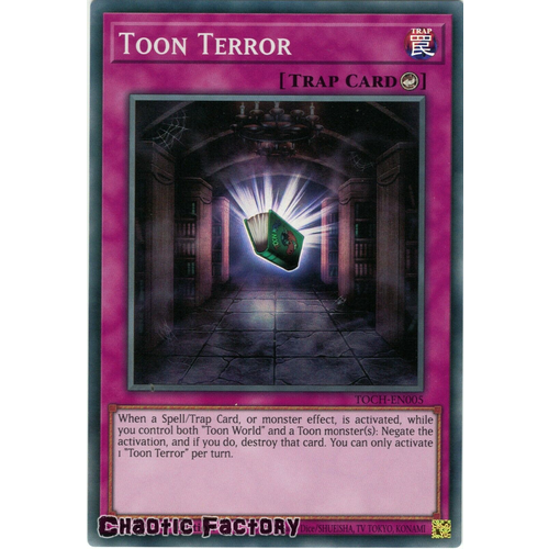 TOCH-EN005 Toon Terror Super Rare 1st Edition NM