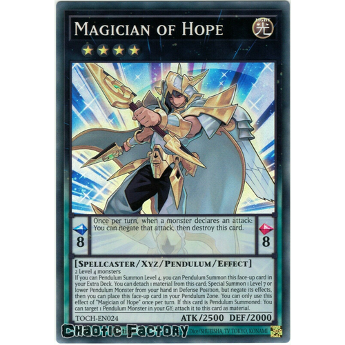 TOCH-EN024 Magician of Hope Super Rare 1st Edition NM