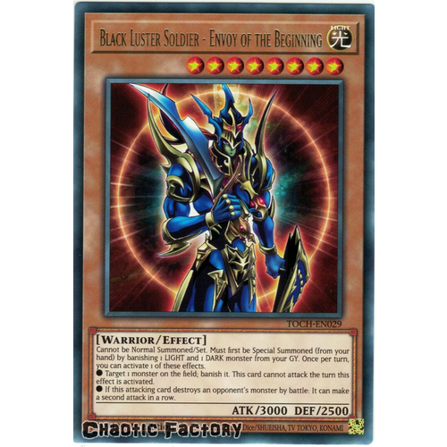 TOCH-EN029 Black Luster Soldier - Envoy of the Beginning Rare 1st Edition NM
