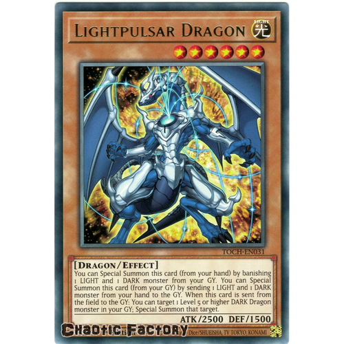 TOCH-EN031 Lightpulsar Dragon Rare 1st Edition NM