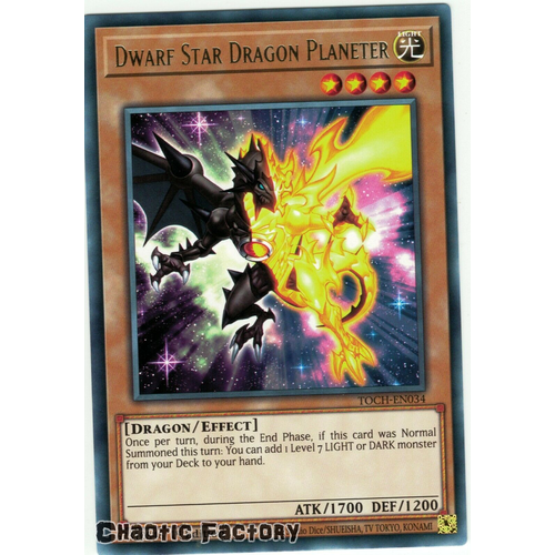 TOCH-EN034 Dwarf Star Dragon Planeter Rare 1st Edition NM