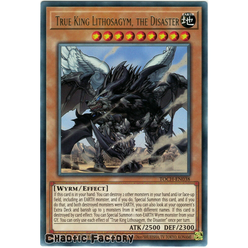 TOCH-EN038 True King Lithosagym, the Disaster Rare 1st Edition NM
