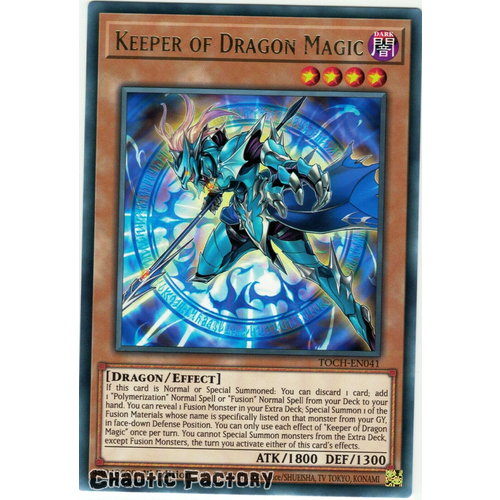 TOCH-EN041 Keeper of Dragon Magic Rare 1st Edition NM