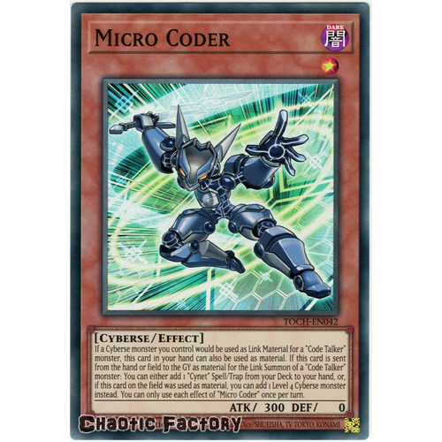 TOCH-EN042 Micro Coder Super Rare 1st Edition NM