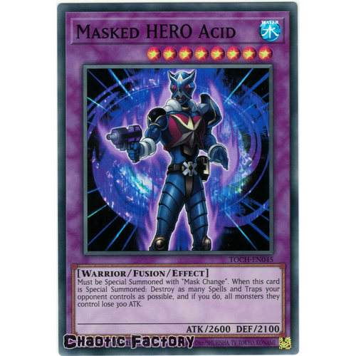 TOCH-EN045 Masked HERO Acid Super Rare 1st Edition NM