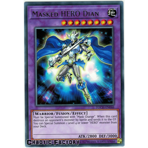 TOCH-EN046 Masked HERO Dian Rare 1st Edition NM