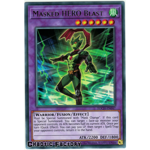TOCH-EN047 Masked HERO Blast Rare 1st Edition NM