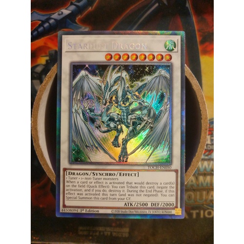 Stardust Dragon TOCH-EN050 Collectors Rare 1st Edition NM/VLP