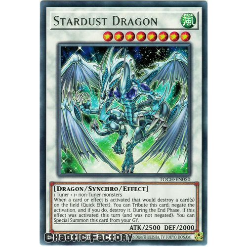 TOCH-EN050 Stardust Dragon Rare unlimited  Edition NM