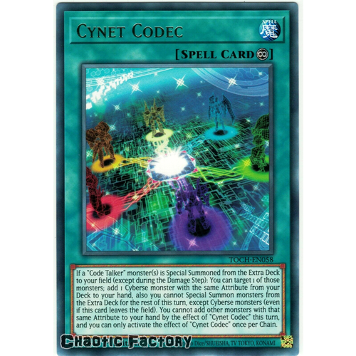 TOCH-EN058 Cynet Codec Rare 1st Edition NM