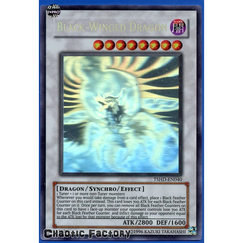 Black-Winged Dragon TSHD-EN040 Ghost Rare Unlimited Edition NM