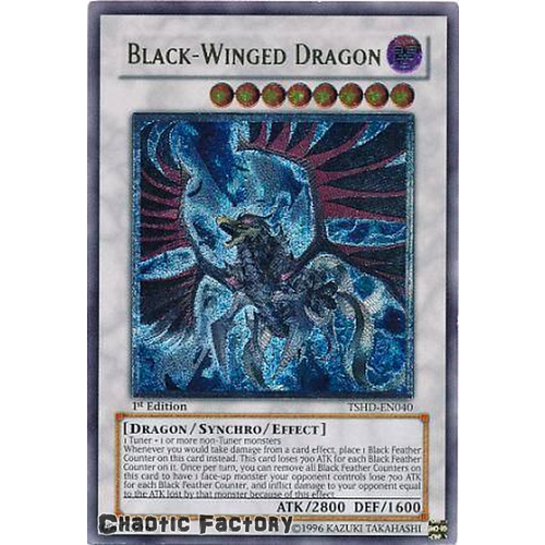 Ultimate Rare - Black-Winged Dragon - TSHD-EN040 1st Edition NM