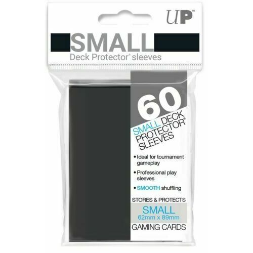 60 Small Pro-Matte Black Deck Protector Card Sleeves Ultra Pro Yugioh Vanguard