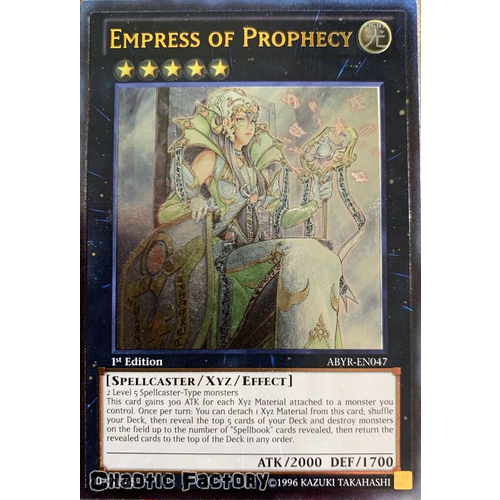Ultimate Rare - Empress of Prophecy - ABYR-EN047 1st Edition NM