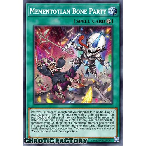 VASM-EN009 Mementotlan Bone Party Ultra Rare 1st Edition NM