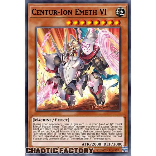 VASM-EN018 Centur-Ion Emeth VI Ultra Rare 1st Edition NM