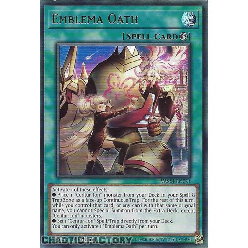 VASM-EN021 Emblema Oath Ultra Rare 1st Edition NM