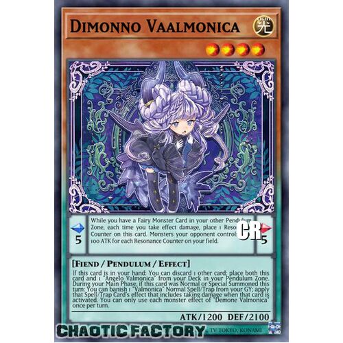 COLLECTORS RARE VASM-EN032 Dimonno Vaalmonica 1st Edition NM