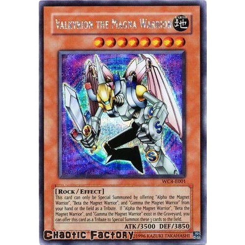 Valkyrion the Magna Warrior - WC4-E001 - Secret Rare NM