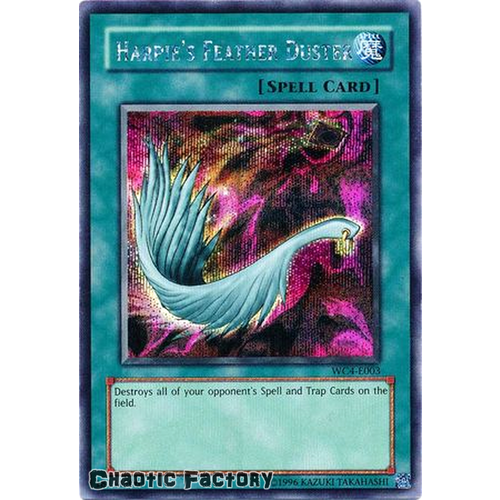 WC4-E003 Harpie's Feather Duster NM/VLP Secret Rare