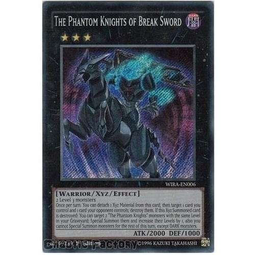 WIRA-EN006 1st Ed The Phantom Knights of Break Sword Secret Rare 1st Edition NM
