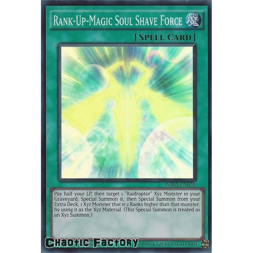 WIRA-EN028 Rank-Up-Magic Soul Shave Force Super Rare 1st Edition NM