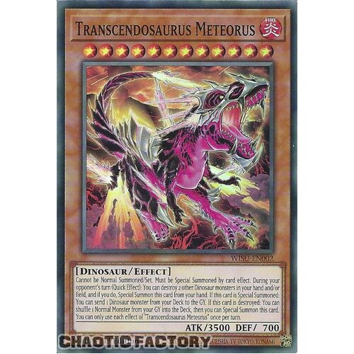 WISU-EN002 Transcendosaurus Meteorus Super Rare 1st Edition NM