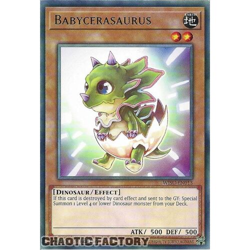 WISU-EN013 Babycerasaurus Rare 1st Edition NM