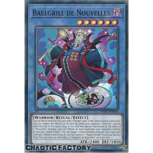 WISU-EN034 Baelgrill de Nouvelles Super Rare 1st Edition NM