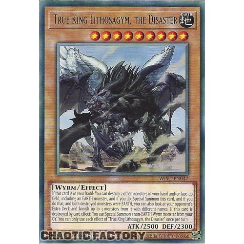 WISU-EN047 True King Lithosagym, the Disaster Rare 1st Edition NM
