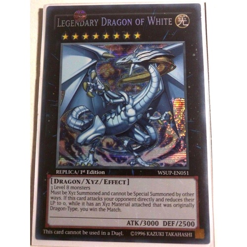 Legendary Dragon Of White WSUP-EN051 Secret Rare 1st Edition NM