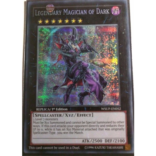 Legendary Magician of Dark WSUP-EN052 Prismatic Secret Rare 1st Edition NM