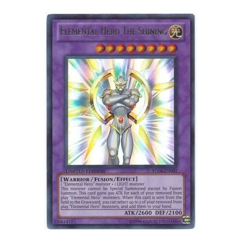 Elemental Hero The Shining ULTRA RARE YG06-EN001 NM