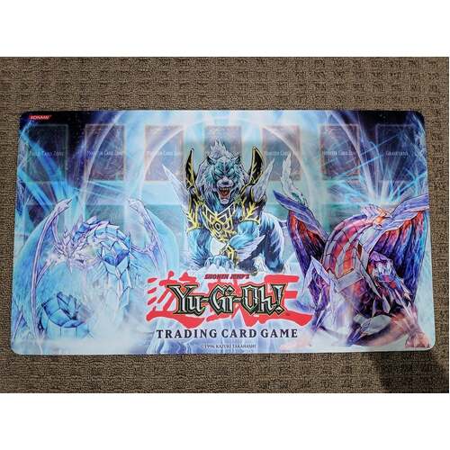 YUGIOH TCG Ice Barrier Playmat Trading Card Custom Game Mat Mouse Pad