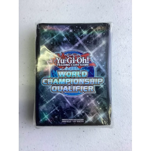 YuGiOh - Black Card Sleeves - World Championship Qualifier - 2022 - Sealed