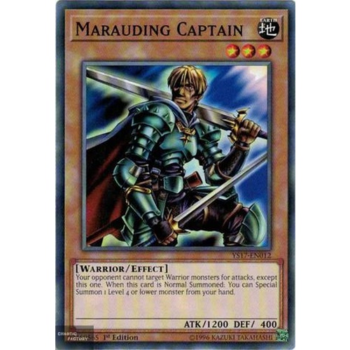 Yugioh YS17-EN012 Marauding Captain Common 1st Edition