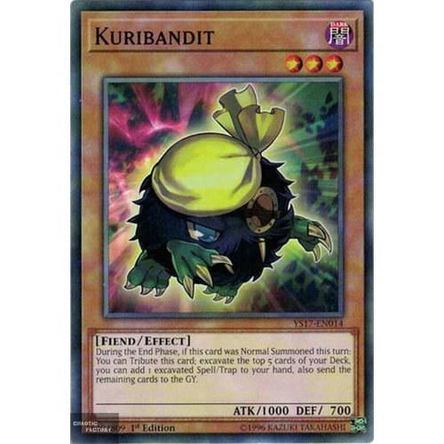 Yugioh YS17-EN014 Kuribandit Common 1st Edition
