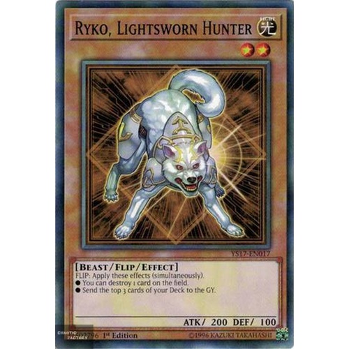 Yugioh YS17-EN017 Ryko, Lightsworn Hunter Common 1st Edition