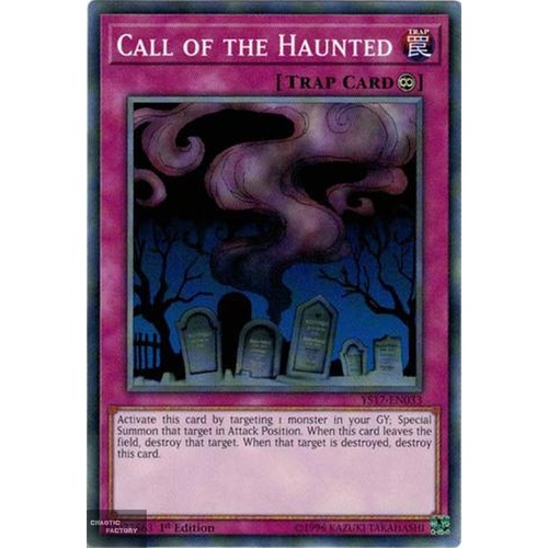 Yugioh YS17-EN033 Call of the Haunted Common 1st Edition