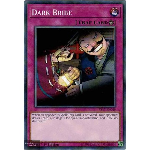 Yugioh YS17-EN040 Dark Bribe Common 1st Edition
