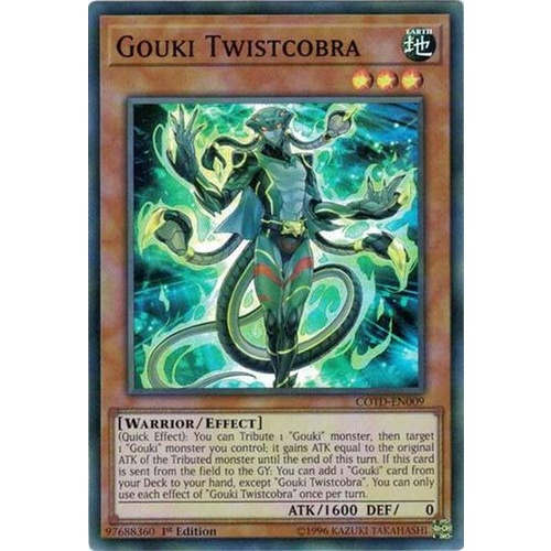Yugioh COTD-EN009 Gouki Twistcobra Super rare